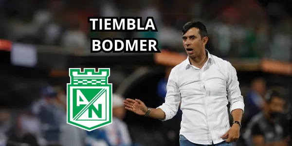 Jhon Jairo Bodmer pendería de un hilo en Atlético Nacional.