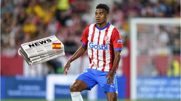 Jhon Solís con la camiseta de Girona.