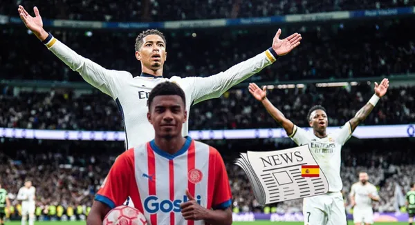 Jhon Solís con la camiseta del Girona de España. FOTO: 'X'