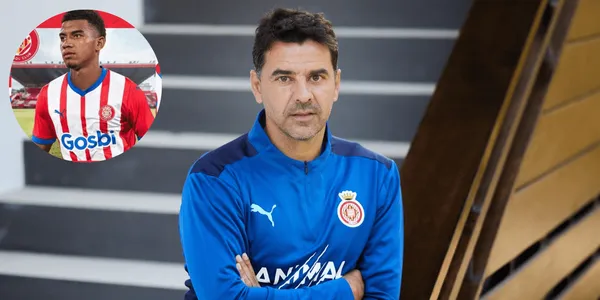 Jhon Solís concretó su llegada al Girona y en sus primeras horas en España ya recibió todos los elogios de su entrenador.