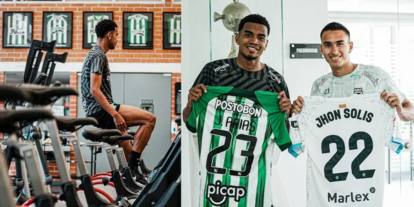 Jhon Solís y Juan José Arias en Atlético Nacional