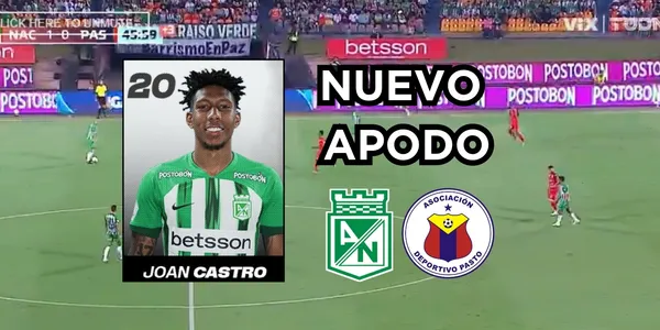 Joan Castro no daba la talla. Foto tomada de captura de pantalla Win Sports y Twitter @nacionaloficial