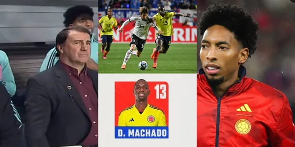 Johan Mojica tiembla en la Selección Colombia frente a Deiver Machado.