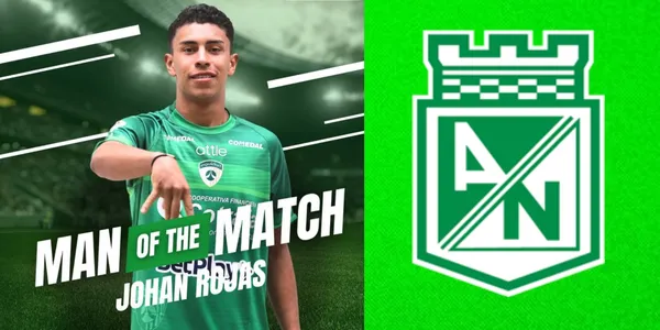 Johan Rojas con la camiseta de La Equidad