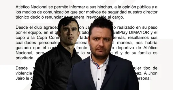 John Jairo Bodmer renunció a su cargo como entrenador del Verdolaga