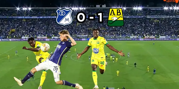 Joider Micolta le anotó un golazo a Millonarios FC en Bogotá