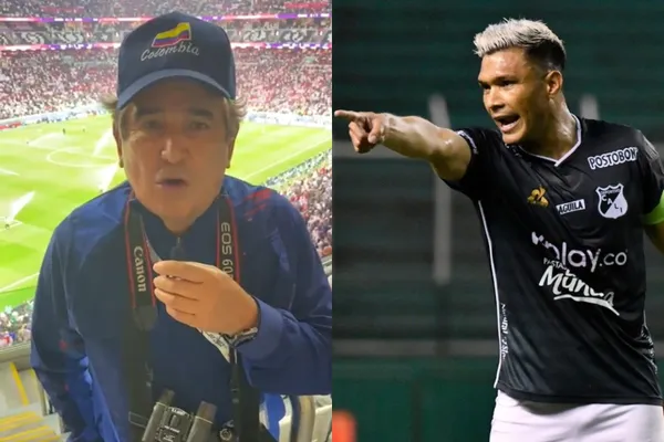 Jorge Luis Pinto está en Qatar y parece un reportero, en paralelo Teófilo Gutiérrez le está jugando adelantado al Deportivo Cali.