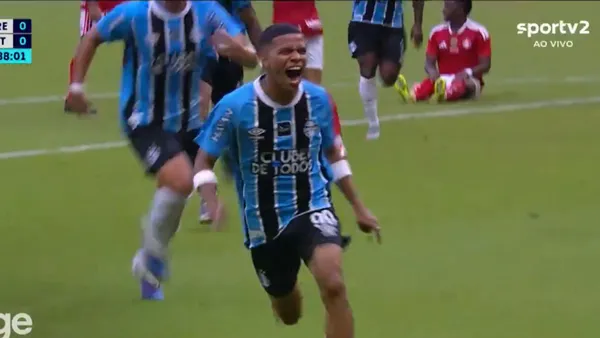 José Enamorado marcó su primer gol con Gremio de Porto Alegre - Captura de pantalla