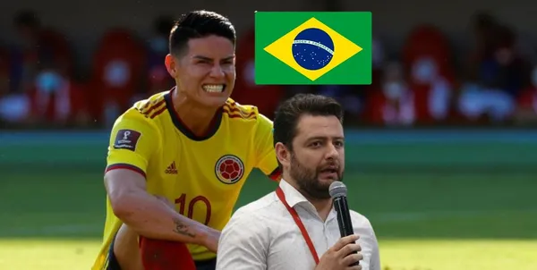 José Luis Alarcón sentenció a James Rodríguez a que probablemente fracasará en el fútbol de Brasil.