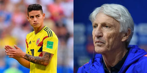 José Néstor Pekerman puede dirigir la Selección de Chile y mira la reacción que nadie esperaba de James Rodríguez.