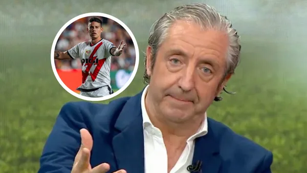 Josep Pedrerol y James Rodríguez Foto: El Mundo y AS