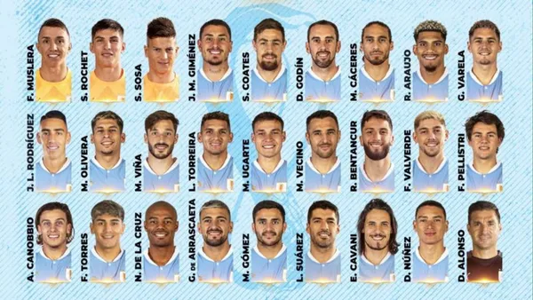 Juagdores uruguayos. Foto: redes de AUF.