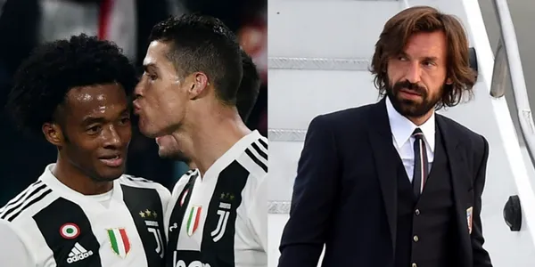Juan Cuadrado le mostró a Cristiano Ronaldo lo que hay que hacer para ganarse la confianza de Andrea Pirlo.