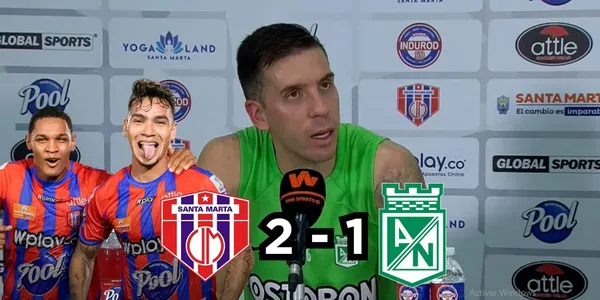 Juan Felipe Aguirre habló tras la derrota de Atlético Nacional contra Unión Magdalena.