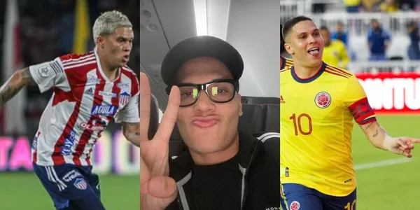 Juan Fernando Quintero ausente del último partido del Junior FC.