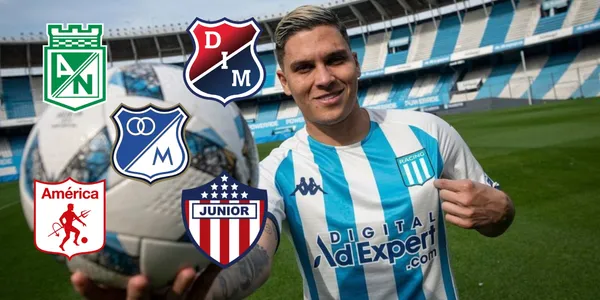 Juan Fernando Quintero con la camiseta de Racing Club