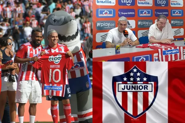 Juan Fernando Quintero fue presentado oficialmente ante los hinchas como nuevo refuerzo del Junior