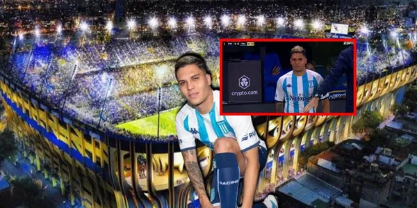 Juan Fernando Quintero jugó contra Boca Juniors en el Estadio La Bombonera.