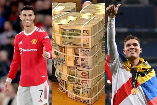 Juan Fernando Quintero se da lujos a lo Cristiano Ronaldo.