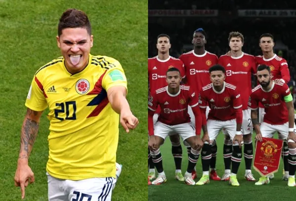 Juan Fernando Quintero se dejó ver con un crack del Manchester United.