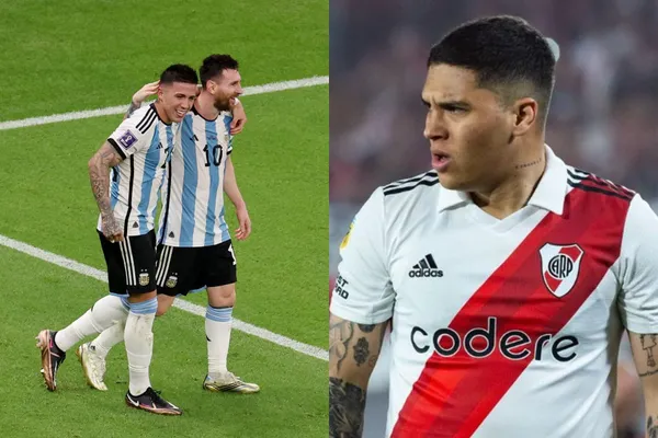 Juan Fernando Quintero se va de River Plate y eso generó la reacción de Enzo Fernández quien viene de ganar el Mundial de Qatar 2022 con Argentina.
