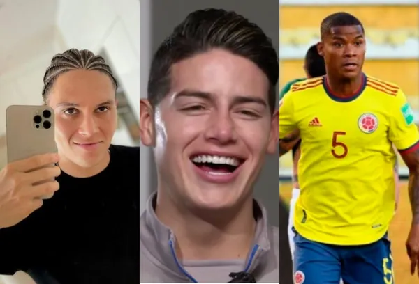 Juan Fernando Quintero siempre tiene looks extravagantes y esta vez le ganó la partida Wilmar Barrios.