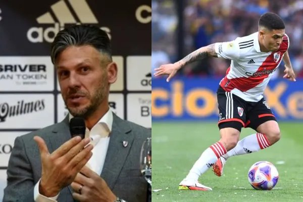 Juan Fernando Quintero tiene su futuro en duda en River Plate y su entrenador habló sobre él.