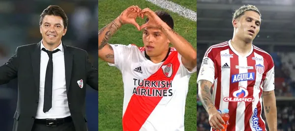 Juan Fernando Quintero tuvo un gran paso por River Plate al mando de Marcelo Gallardo
