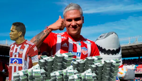 Juan Fernando Quintero y Carlos Bacca en el Junior de Barranquilla