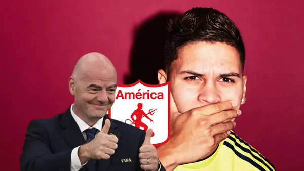 Juan Fernando Quintero y Gianni Infantino Foto: FIFA y Escudoteca