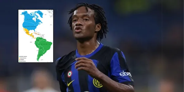 Juan Guillemro Cuadrado jugando con el Inter de Milán