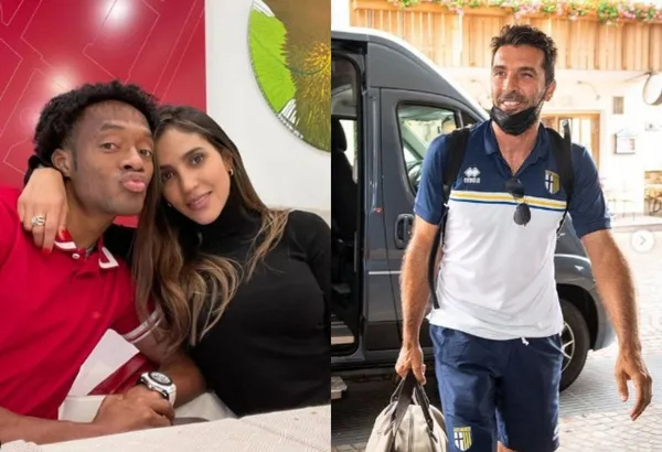 Juan Guillermo Cuadrado comparte un placer material con el reconocido portero Gianluigi Buffon.