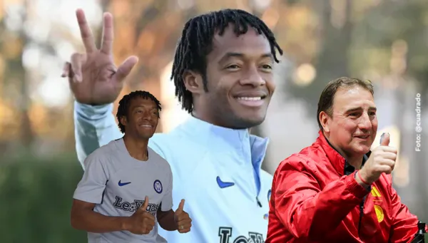 Juan Guillermo Cuadrado con la camiseta del Inter de Milán