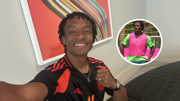Juan Guillermo Cuadrado define su futuro mientras entrena con Nacional Foto: Redes de Juan Guillermo Cuadrado y Noticias del verde en X