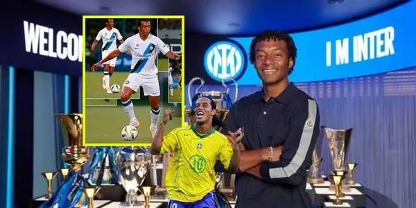 Juan Guillermo Cuadrado destacado en el Inter de Milán y ya comienza a soltar su repertorio de firuletes sobre la cancha.