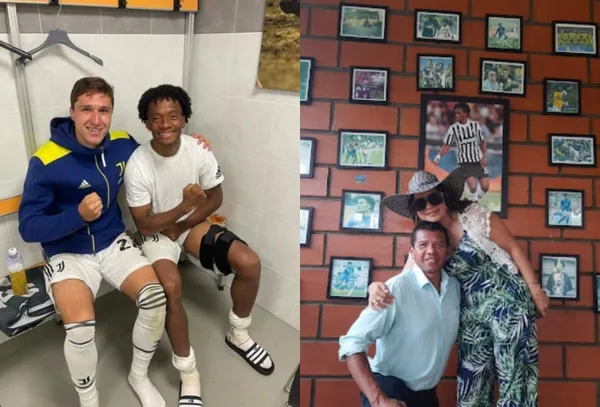 Juan Guillermo Cuadrado es homenajeado en Colombia en un negocio de unos familiares suyos.