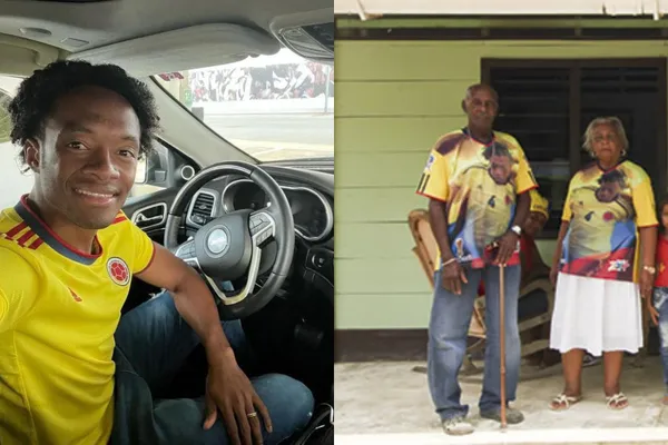 Juan Guillermo Cuadrado está de vacaciones en Colombia y tuvo un buen gesto con sus abuelos.