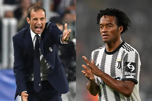 Juan Guillermo Cuadrado la pasa mal en la Juventus y la relación podría estar fracturada con su entrenador.