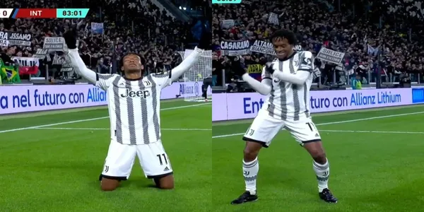 Juan Guillermo Cuadrado marcó un golazo con la Juventus contra el Inter de Milán