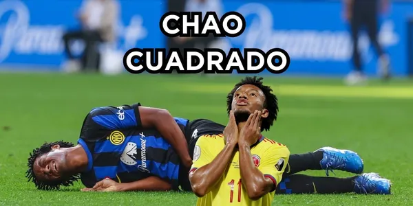 Juan Guillermo Cuadrado en mal momento con el Inter de Milán.