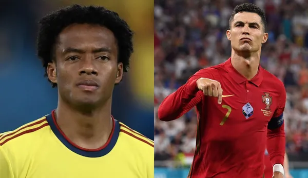 Juan Guillermo Cuadrado retó con una apuesta a Cristiano Ronaldo en esta fecha de Eliminatorias FIFA, con un desafío que consistía en que ambos debían marcar mínimo un gol en el primer partido que tuviesen con sus países, el que no lo hiciera debería cumplir lo que su compañero pidiera por una semana en la Juventus. Esta apuesta fue antes de la partida de Cristiano al Manchester United, ahora toca ver como le pagará Cuadrado al portugués, porque ambos están en clubes diferentes.