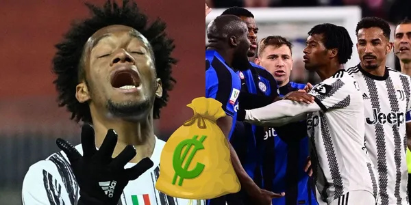 Juan Guillermo Cuadrado sancionado en Italia por la pelea que tuvo recientemente contra jugadores del Inter de Milán.