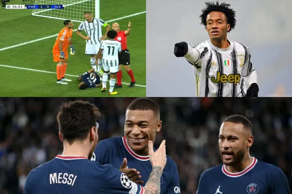 Juan Guillermo Cuadrado se enfrentó al PSG en la Champions League.
