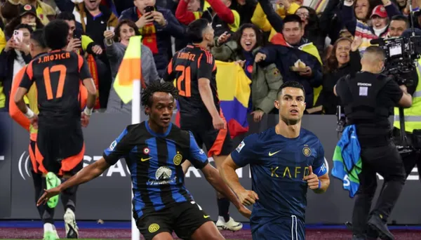 Juan Guillermo Cuadrado se juntó con Cristiano Ronaldo. FOTO: W Radio