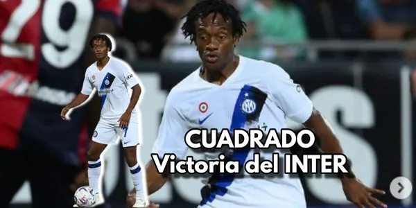 Juan Guillermo Cuadrado sigue sumando minutos en el Inter de Milán y colaboró en la reciente victoria de su nuevo club.