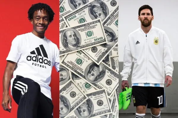 Juan Guillermo Cuadrado sorprendió en las redes sociales con un millonario negocio con Adidas a lo Lionel Messi.