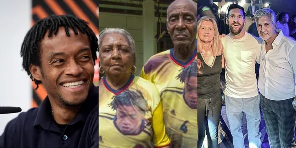 Juan Guillermo Cuadrado tiene especial atención con sus abuelos en Colombia.