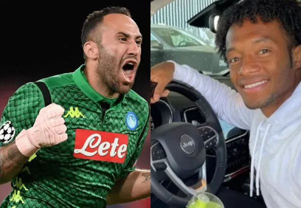 Juan Guillermo Cuadrado tiene lujos importantes en la Juventus y le ha mostrado uno de ellos a su paisano David Ospina.