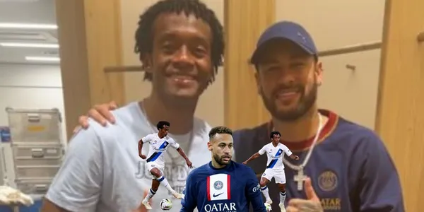 Juan Guillermo Cuadrado tuvo un encuentro con Neymar.