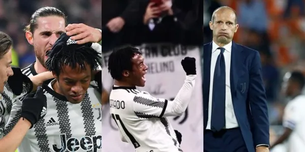 Juan Guillermo Cuadrado con un golazo mandó a callar a su entrenador Massimiliano Allegri.